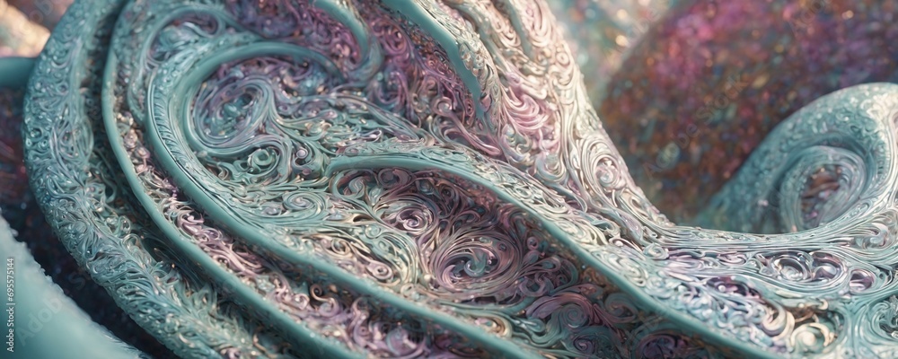 a close up of a blue and purple fabric a close up of a blue and purple fabric