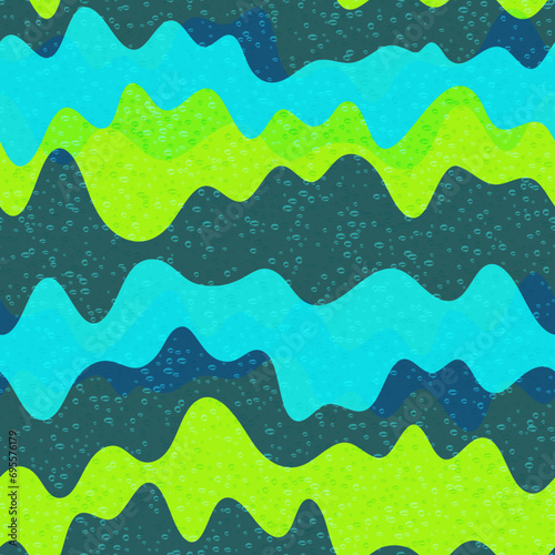 Stylish wave fluid vector seamless pattern.