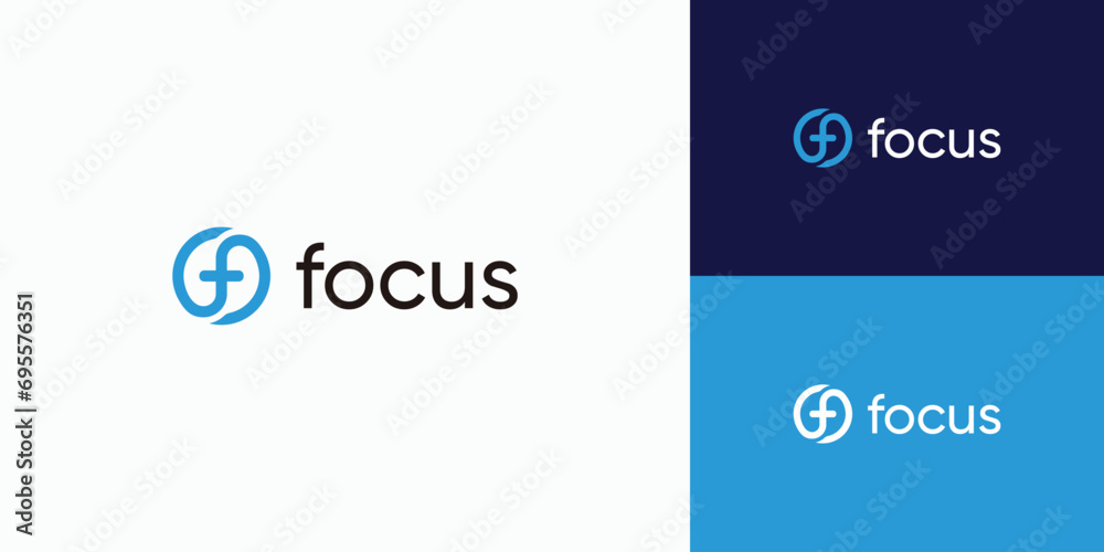 Circle F letter logo design Circle F letter logo design
