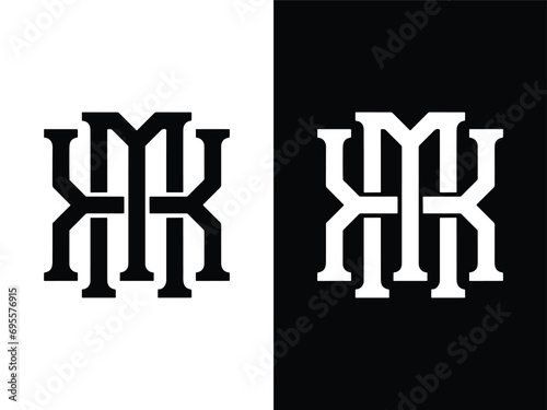 MX letter logo design photo