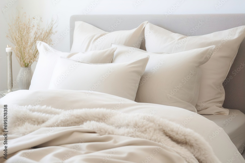 bed with pillows bed with pillows