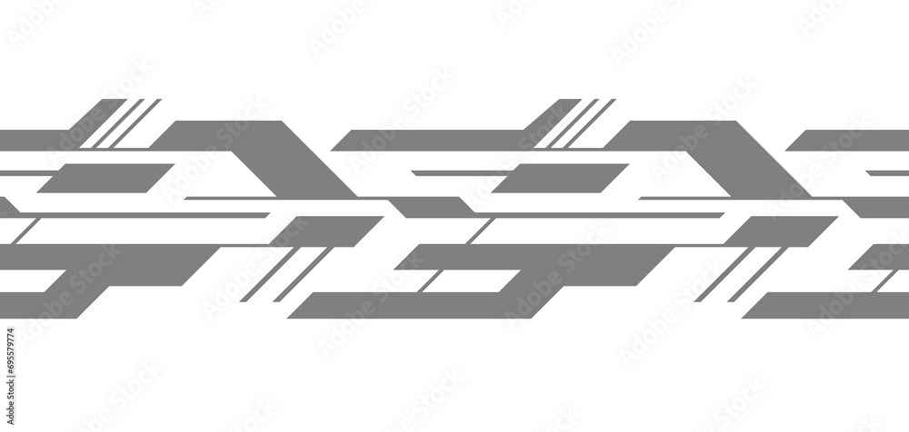 Cyber abstract pattern. Digital neo tribal style.