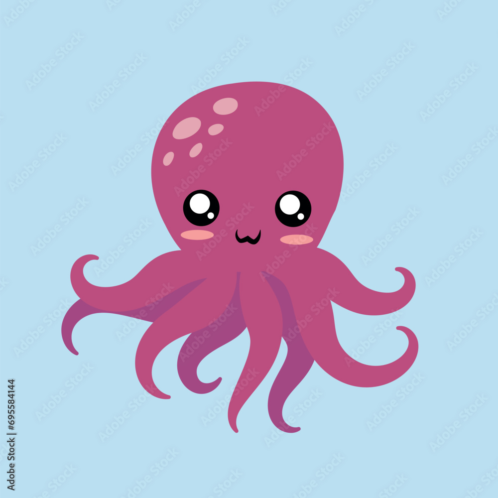 ilustracion vectorial de lindo pulpo ilustracion vectorial de lindo pulpo
