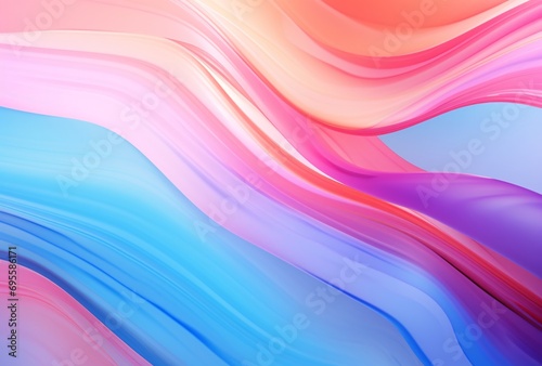 Colorful Waves or Vibrant Ocean Waves Generative AI