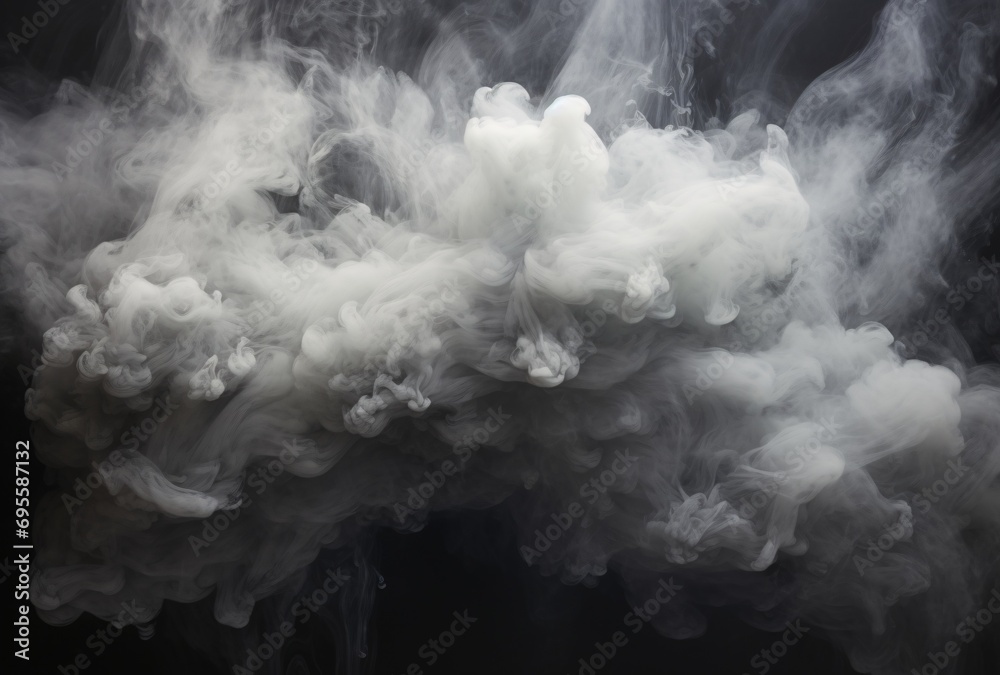 Naklejka premium Smoky Atmosphere or Foggy Conditions Generative AI