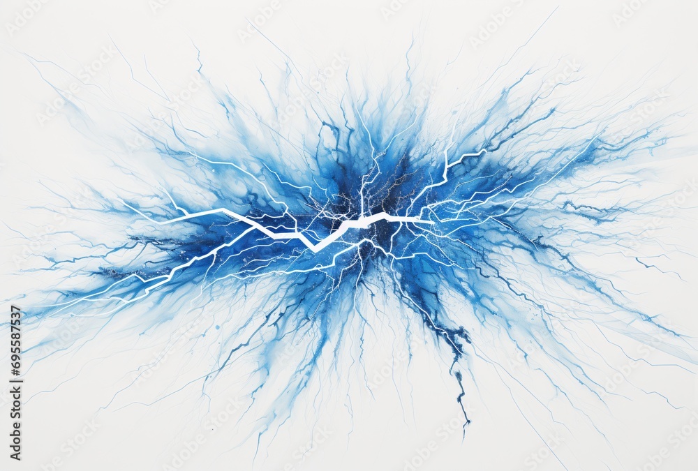 Electricity in Motion or Lightning Bolt Generative AI