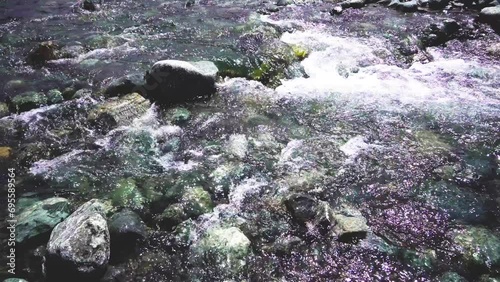 stormy water on a mountain river