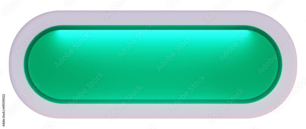 Button on the white background. 3d rendering. Button on the white background. 3d rendering.