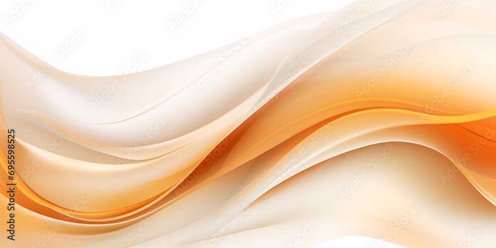 Waves of White and Orange Generative AI Waves of White and Orange Generative AI
