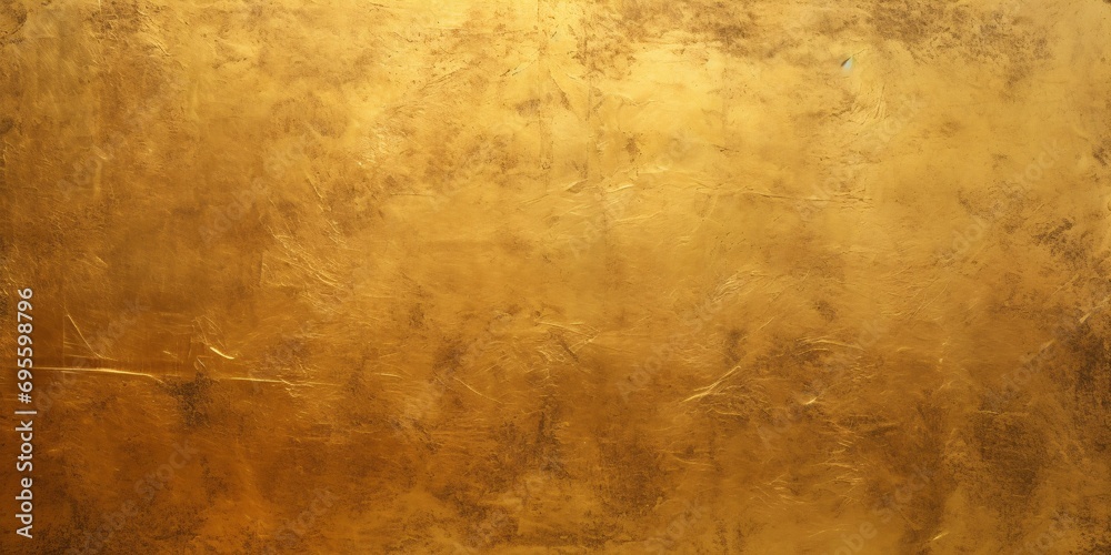 Fototapeta premium Golden Wall with Textured Design Generative AI