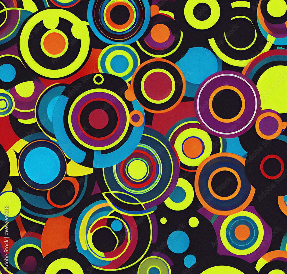 Colorful background with circles, abstract round template, geometric wallpaper Colorful background with circles, abstract round template, geometric wallpaper