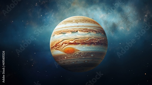  an artist's rendering of the planets in outer space, including the sun and the planet's atmosphere. © Anna
