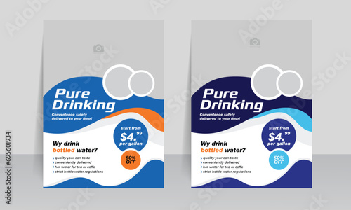 pure drinking water flyer flyer template 