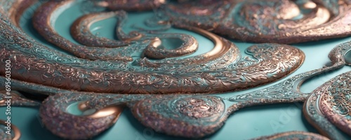 a close up of a metal plate with a pattern