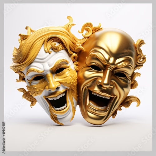 Golden Masks of Comedy and Tragedy Generative AI