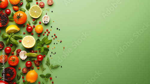 food background with concept and copyspace