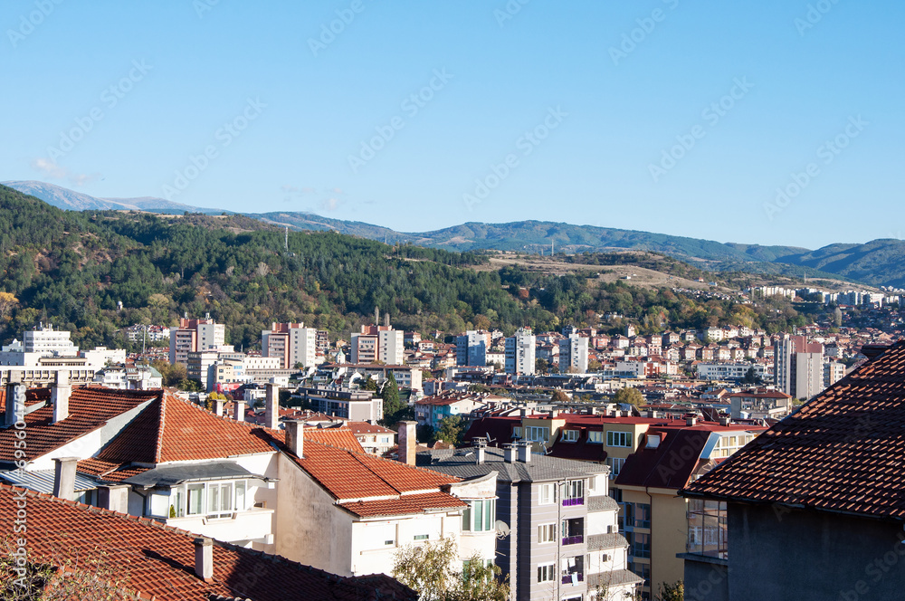View of the Blagoevgrad city from above