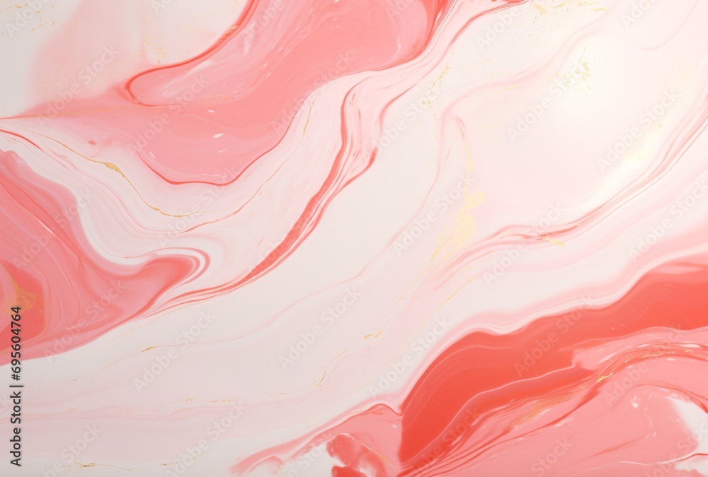 Pink and Gold Abstract Wallpaper Generative AI