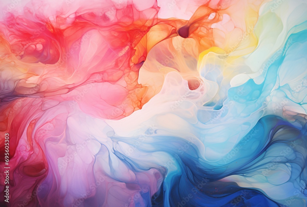 Colorful Misty Swirls Generative AI