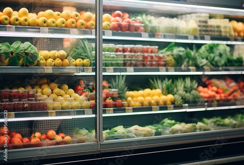 Fresh Produce in a Refrigerator Generative AI