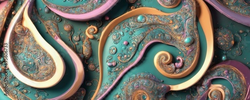 a painting with a lot of different colors