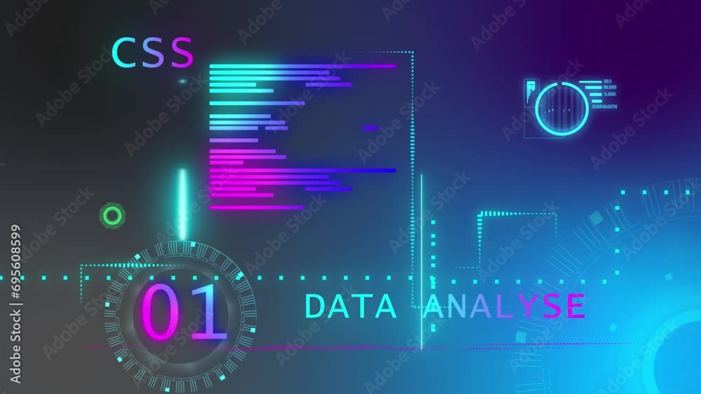glowing neon graphic animation with magenta purple gradient background. Lines and data user interface graphic with glow shiny bright and animated glowing neon graphic animation with magenta purple gradient background. Lines and data user interface graphic with glow shiny bright and animated