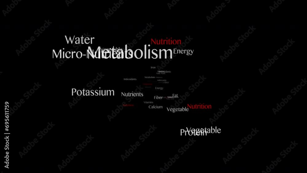 NUTRITION Keywords Animation, Background, Loop on Alpha Channel
NUTRITION Keywords Animation, Background, Loop on Alpha Channel