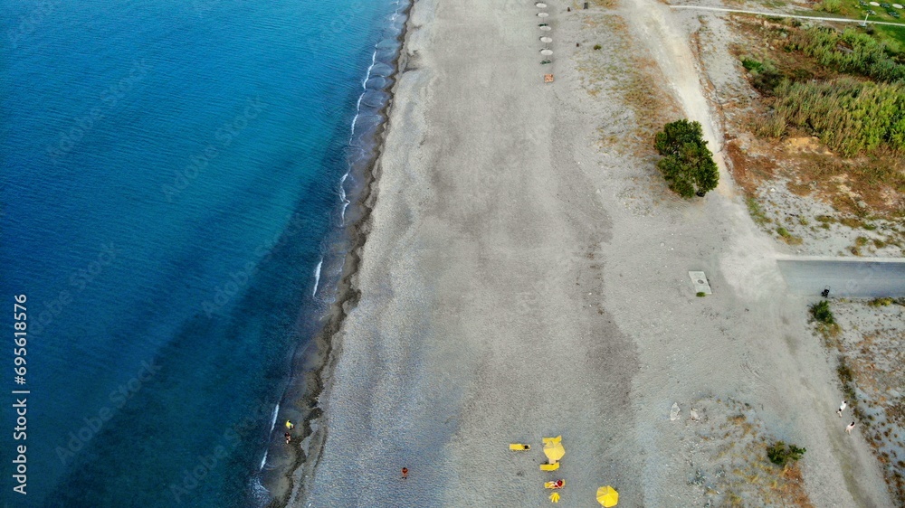 Kreta - plaża z góry - obrazy, fototapety, plakaty 