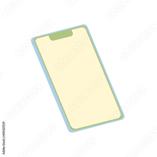 Flat Simple Illustration Of Smartphone
