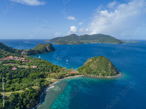 Guadeloupe - Les Saintes - Terre-de-Haut is the largest of the eight small islands that make up Les Saintes and feels like a slice of southern France transported to the Caribbean