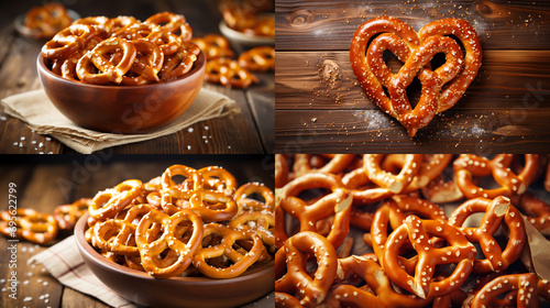 pretzels in a glass