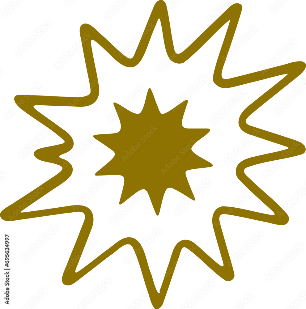 Abstract star shape vector illustration. Simple Star silhouette design elements Abstract star shape vector illustration. Simple Star silhouette design elements