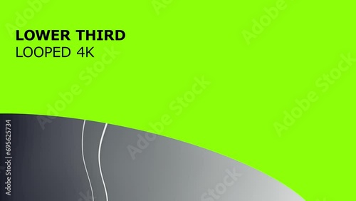 Looped media lower third animation, TV channel and social media broadcast design
