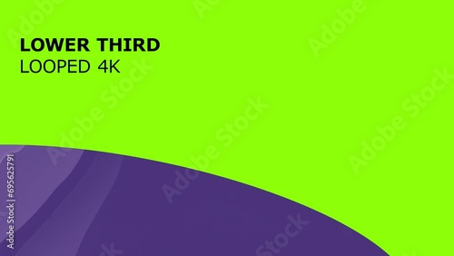 Looped media lower third animation, TV channel and social media broadcast design
