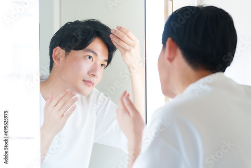 男性 ヘアセット 髪型