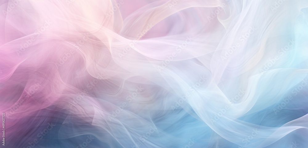 An ethereal digital abstract background with delicate wisps of pastel pinks