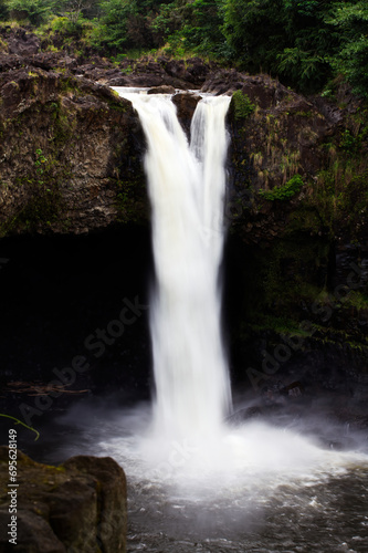 Waterfall Hilo Side Of Big Island Hawaii Long Exposure