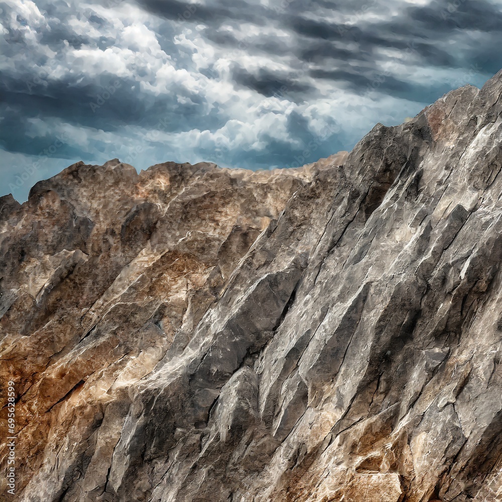  Granite background for design. Rough cracked mountain surface
