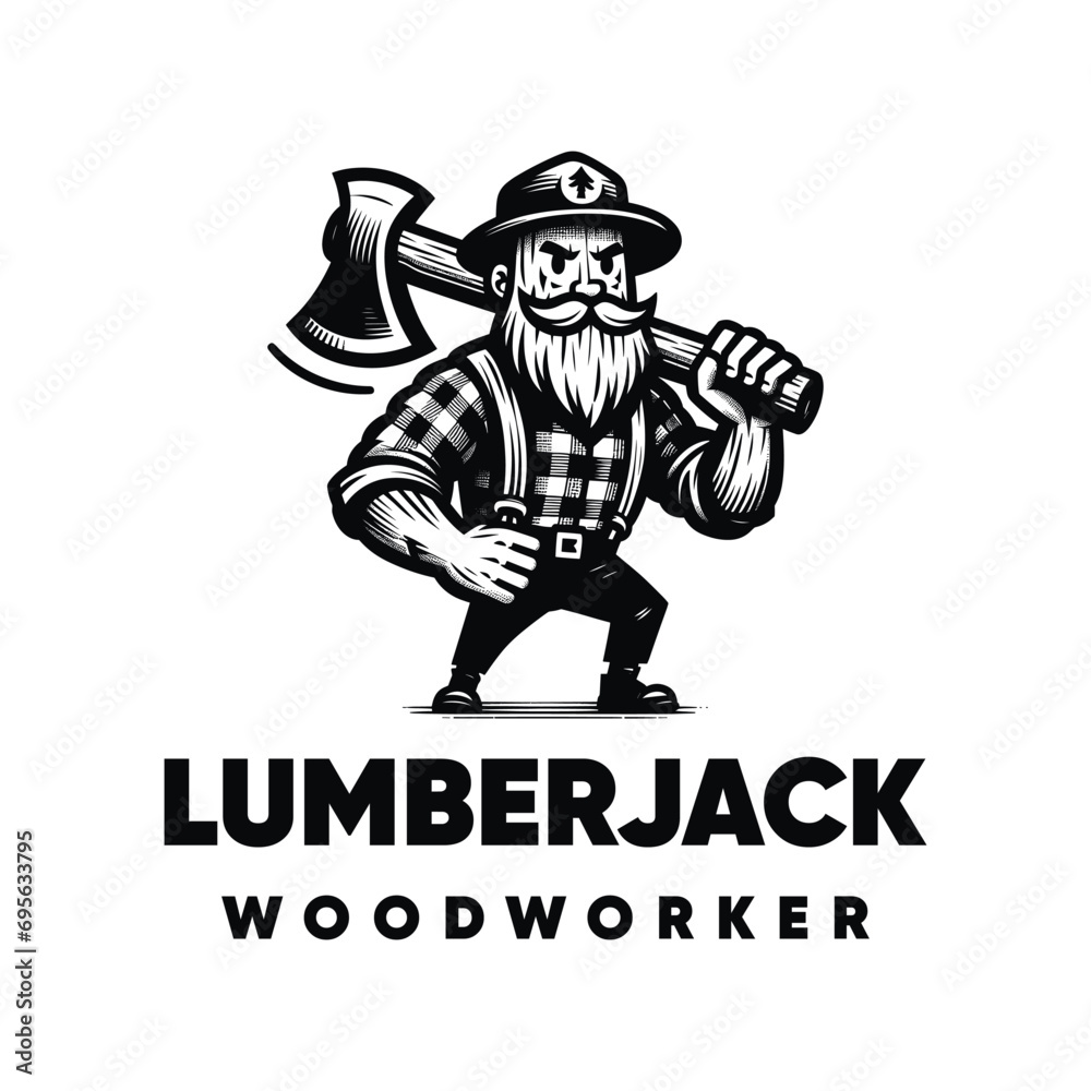 logo vector of lumberjack logo vector of lumberjack