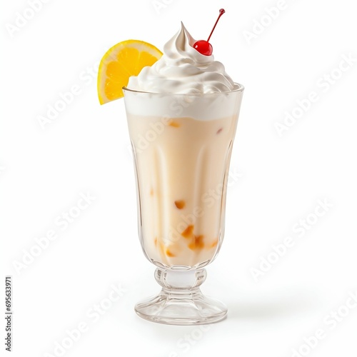 Decadent Milkshake with Whipped Cream and Sprinkles. Generative ai