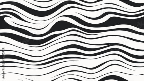 Wavy lines of different thickness
Vector illustration. Seamless vector background. Raster illustration.