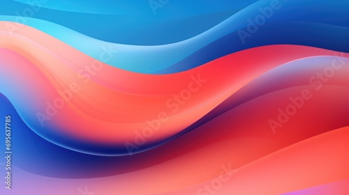 Trendy wavy colorful gradients composition dynamic motion geometric texture background.
