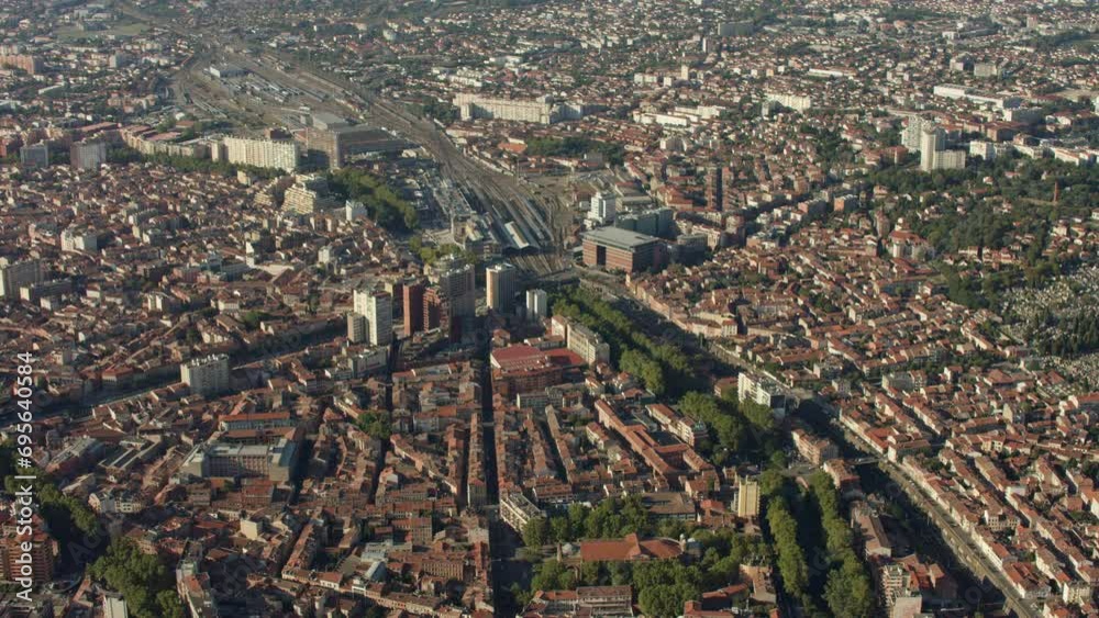 vue aérienne de toulouse