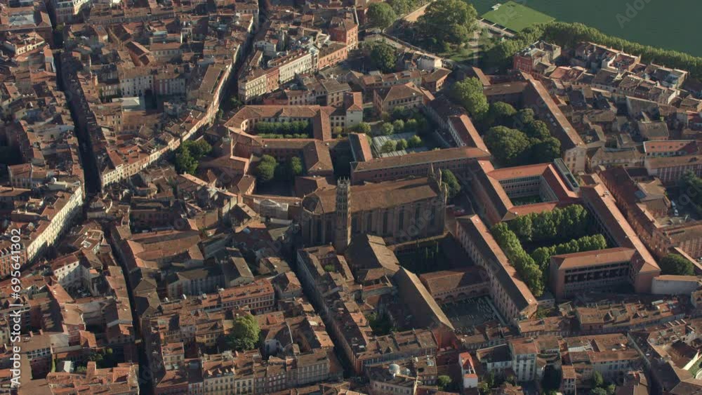 vue aérienne de toulouse