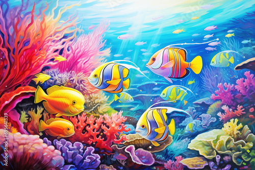 Underwater Paradise  A Symphony of Colorful Fish and Coral