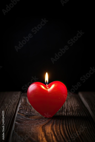 heart shaped candle