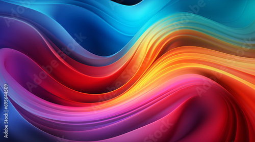 neon rainbow gradient, providing a colorful and psychedelic background created with Generative Ai