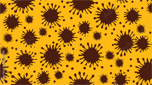 Design for websites, wrapping, print. Abstract seamless pattern with paint spots, blur. Seamless flat pattern. Handmade. Stock windy illustration. Jaguar pattern . Pencil drawing.