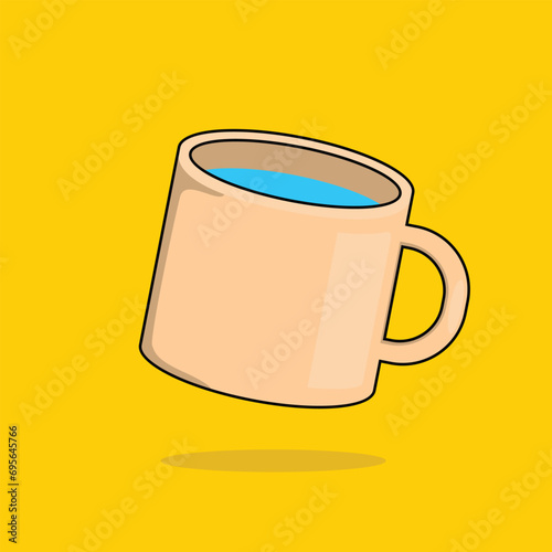cup with mineral water