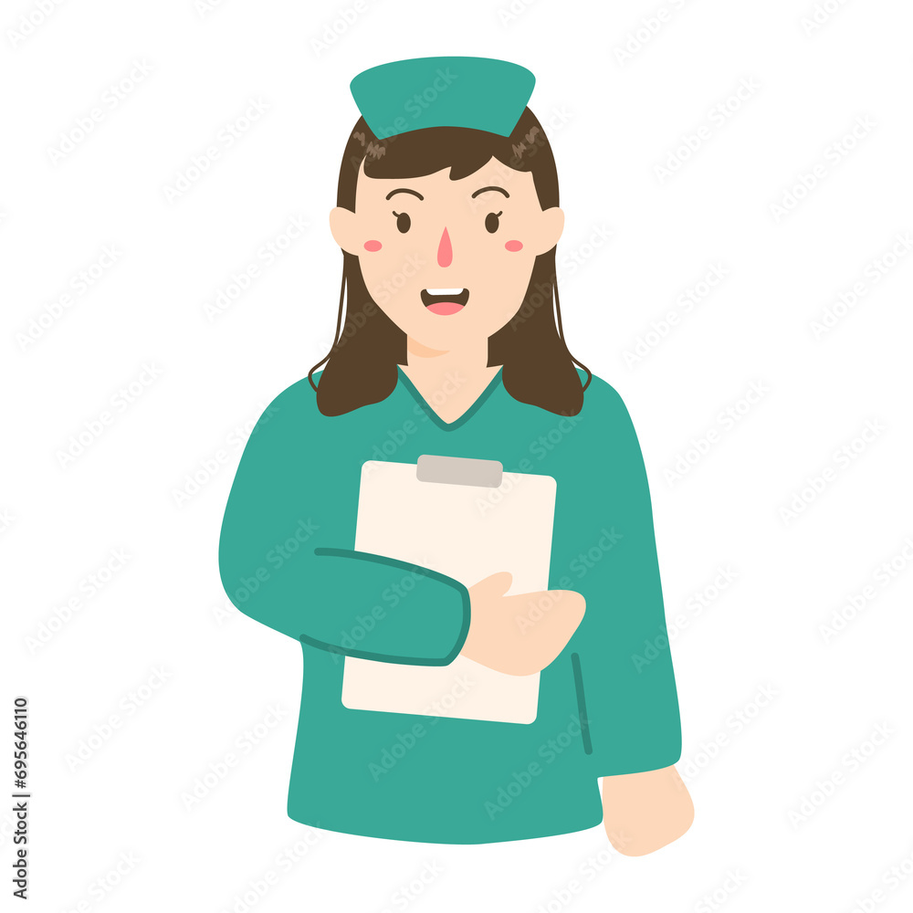 hand drawn national nurses day illustration